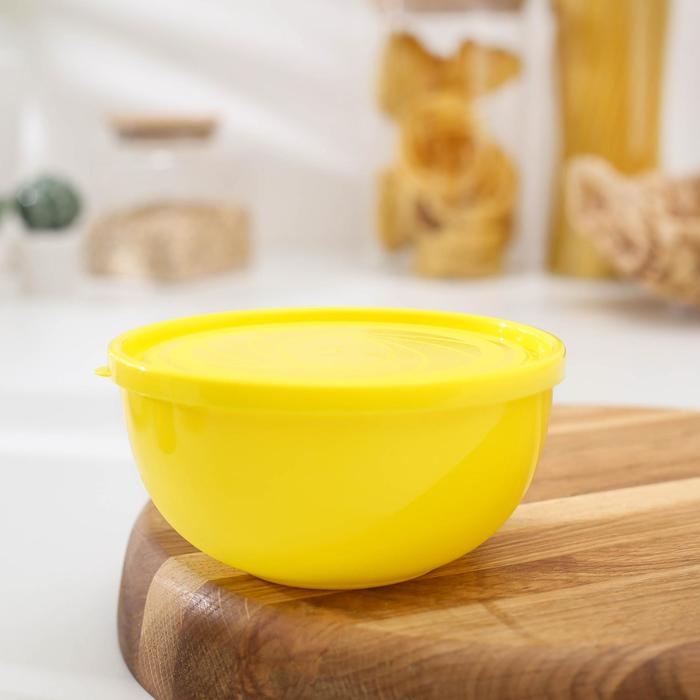 Салатник с крышкой Plastic Centre Galaxy, 550 мл, пластик, МИКС