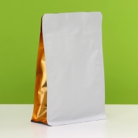 Пакет восьмишовный,плоское дно, белый-золотой,20 х 13 х 7см набор 50шт Пакет восьмишовный,плоское дно, белый-золотой,20 х 13 х 7см набор 50шт