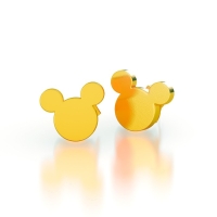 Серьги из металла, 3 пары, бижутерия, Минни Маус