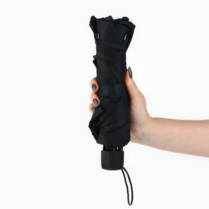 Зонт женский механический &laquo;Мечтай!", 8 спиц, d=95, цвет чёрный