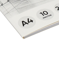 Альбом для черчения А4, 10 листов, блок 200 г/м², на клею, ErichKrause, без рамки Альбом для черчения А4, 10 листов, блок 200 г/м², на клею, ErichKrause, без рамки