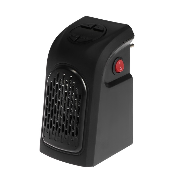 Портативный обогреватель Luazon LTO-02, 400Вт, 23 м&sup2;, 2 режима, чёрный, от сети