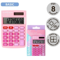 Калькулятор карманный 8-разрядов ErichKrause PC-101 Pastel, розовый Калькулятор карманный 8-разрядов ErichKrause PC-101 Pastel, розовый