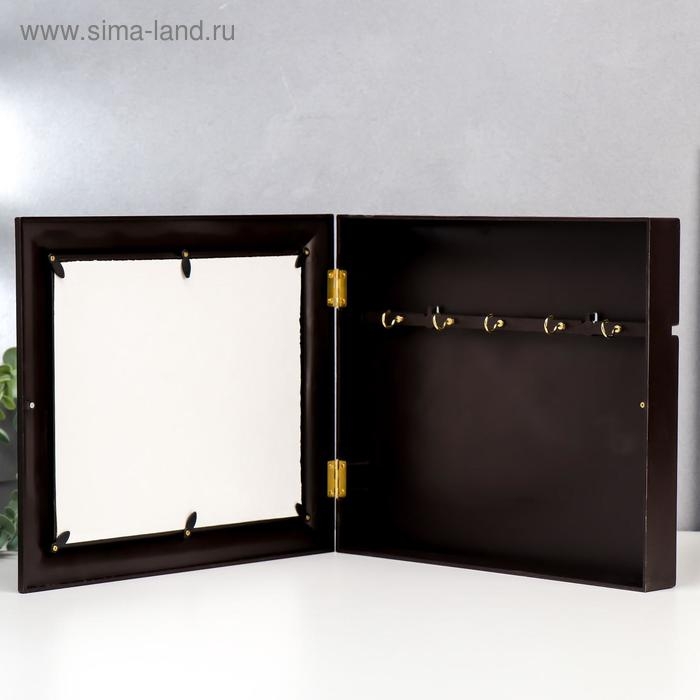 Ключница Ключница "Влюбленная пара" Венге 26,5х31,5х4,5 см