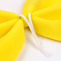 Карнавальный бант &laquo;Клоун&raquo;, жёлтый с красным горохом, 25х20 см, поролон