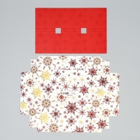 Коробка для для мусовых пирожных «С Новым годом!», снежинки, 27 х 17.8 х 6.5 см, Новый год Коробка для для мусовых пирожных «С Новым годом!», снежинки, 27 х 17.8 х 6.5 см, Новый год
