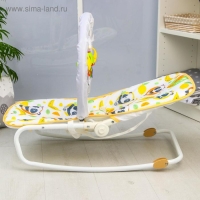 Шезлонг - качалка для новорождённых &laquo;Панда&raquo;, игровая дуга, игрушки МИКС