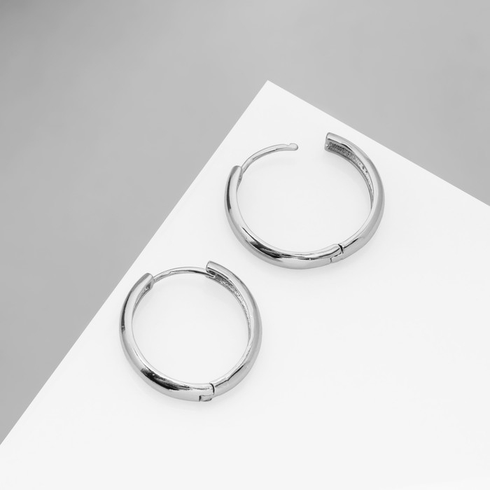 Серьги металл &laquo;Богема&raquo; кольцо, цвет серебро