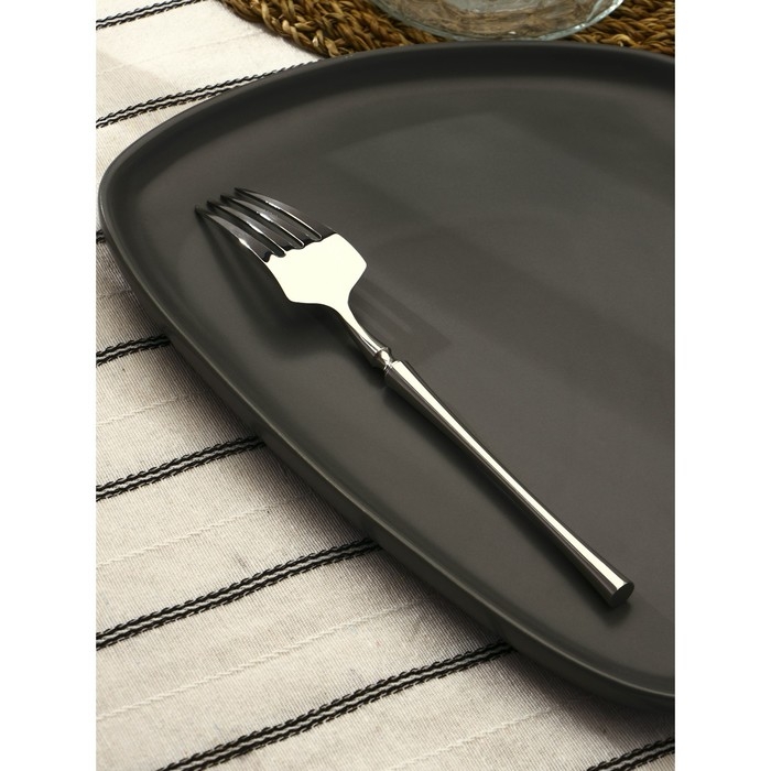 Вилка столовая из нержавеющей стали Magistro &laquo;Фьюжн&raquo;, длина 20,5 см, цвет серебряный