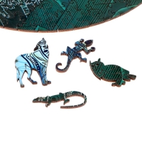 Пазлы деревянные фигурные «Вожак стаи», 163 элемента Пазлы деревянные фигурные «Вожак стаи», 163 элемента