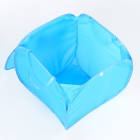 Корзина для хранения игрушек &laquo;Енотик&raquo; с крышкой, 45 х 45 х 43 см, синяя