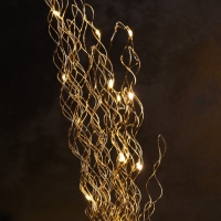 Светодиодная фигура &laquo;Ветвь&raquo; 60х20х3 см, 20 LED, батарейки АAх2 (не в комплекте), свечение теплое белое