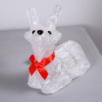 Светодиодная фигура «Оленёнок» 15 × 16 × 10 см, акрил, 20 LED, батарейки АА × 3 (не в комплекте), свечение белое Светодиодная фигура «Оленёнок» 15 × 16 × 10 см, акрил, 20 LED, батарейки АА × 3 (не в комплекте), свечение белое