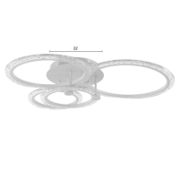 Люстра с ПДУ 71183/4 LED 121Вт диммер 3000-6000К белый 62х59х13 см BayerLux