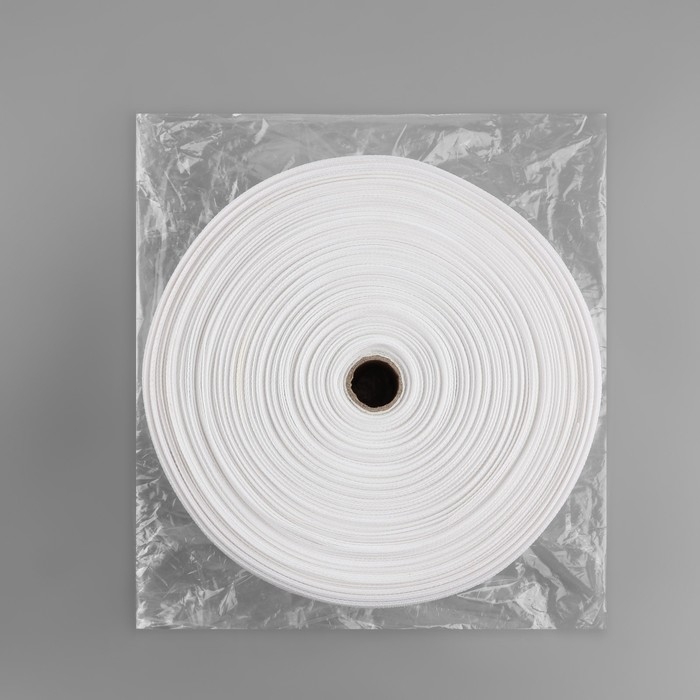 Шторная лента классическая, матовая, 6 см, 50 &plusmn; 1 м, цвет белый