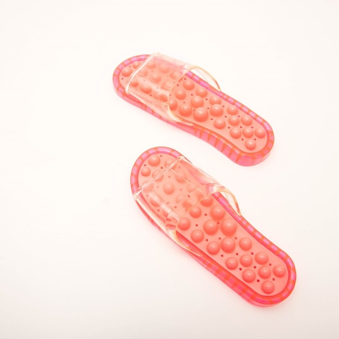 Пластиковые пузырьковые массажные тапочки М 37-39