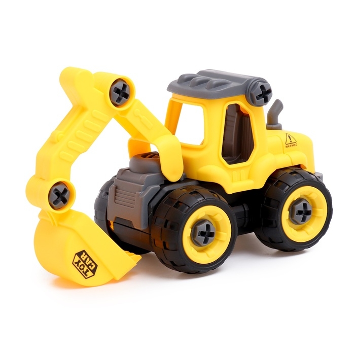 Конструктор винтовой &laquo;Экскаватор&raquo;, с отвёрткой, 27 деталей