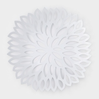 Фруктовница Доляна &laquo;Пион&raquo;, 28,5&times;28,5&times;5 см, цвет белый