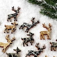Новогодний декор с подсветкой &laquo;Олень&raquo; 8&times;12.5 см, набор 12 шт.