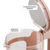 Чайник электрический стеклянный КТ-6781 - 1,5 л Чайник электрический стеклянный КТ-6781 - 1,5 л