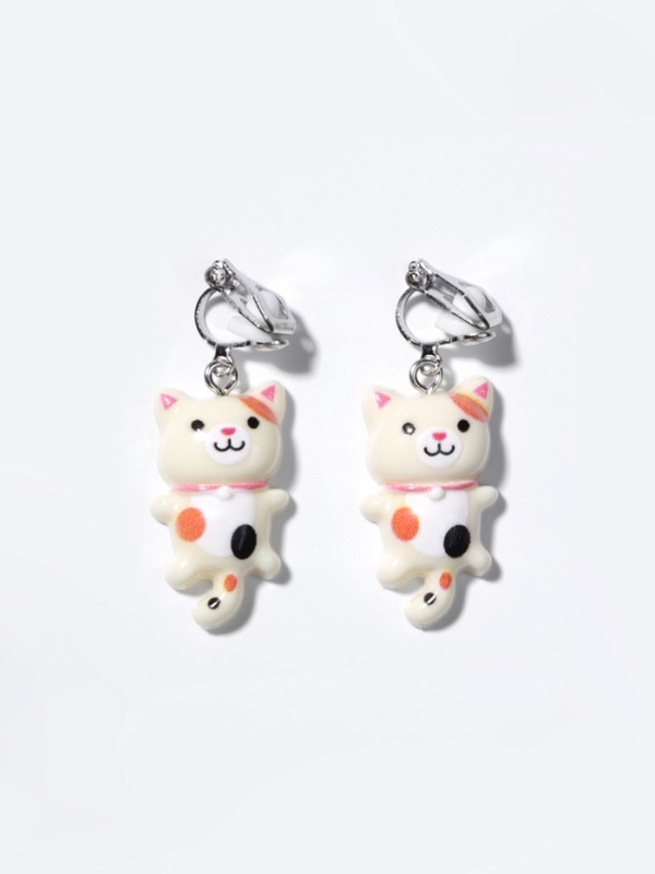 Набор "Выбражулька" 6 пр.: цепочка единорог. 3 пары клипс кот, мишки, бабочки, брелок мишка   108411