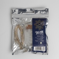 Гирлянда &laquo;Нить&raquo; 5 м роса, IP65, серебристая нить, 50 LED, 8 режимов, батарейки AAх3 (нет в комплекте), свечение тёплое белое