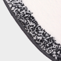 Коврик Доляна Kitty, 55&times;64 см, ворс 1 см, микрофибра, белый