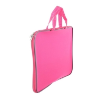 Папка с ручками текстильная А4, 360 х 270 х 20 мм, внутренний карман Calligrata, "Офис" 1Ш421, розовая