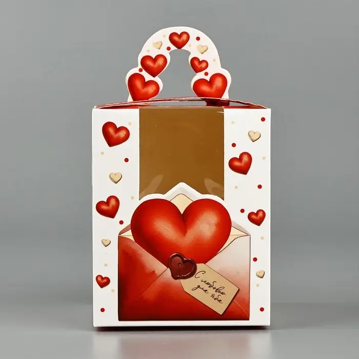 Коробка сборная &laquo;Любовное послание&raquo; 9 х 11 х 9 см