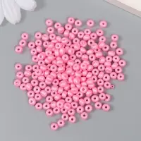 Бисер стекло 6/0 "Розовый щербет" 15 гр