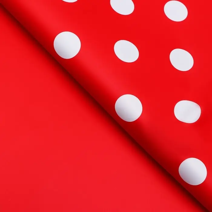 Пленка двухсторонняя &laquo;Горох крупный&raquo;, 58&times;58 см, красный