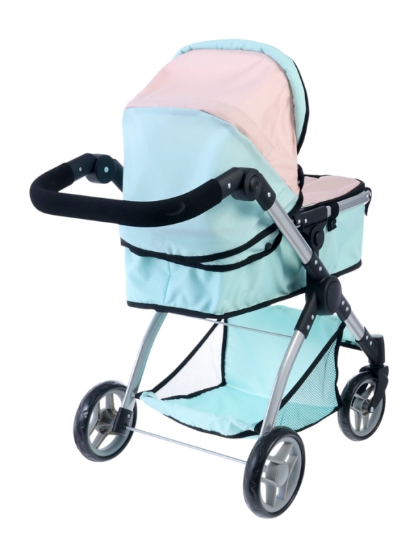 Коляска для кукол универсальная &laquo;Нежность&raquo;, с корзиной, металлический каркас