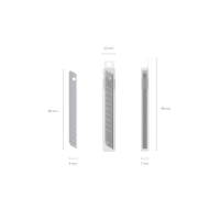 Лезвия для канцелярского ножа 9 мм, 10 шт., Erich Krause, в пластиковом контейнере Лезвия для канцелярского ножа 9 мм, 10 шт., Erich Krause, в пластиковом контейнере