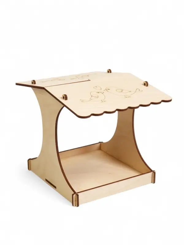 Кормушка для птиц хдф  х  х  см, Разобранная, "Синичник" "Greengo"