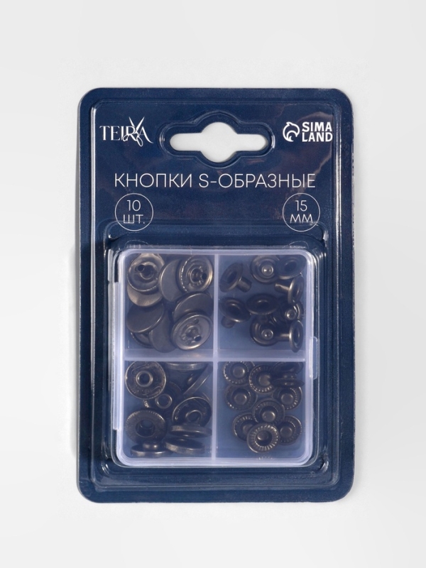 Кнопки S-образные d15мм (наб 10шт цена за наб) нерж сталь серебряный TR Кнопки S-образные d15мм (наб 10шт цена за наб) нерж сталь серебряный TR