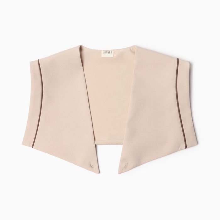 Пиджак женский с накидкой MINAKU: Casual Collection  цвет коричневый, р-р 42