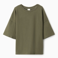 Футболка детская MINAKU цвет хаки, рост 116 см