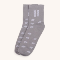 Ноские  мужские, серые "Бабушка связала"