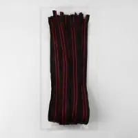 Молния &laquo;Трактор&raquo;, №5, разъёмная, замок автомат, 80 см, чёрная, красная