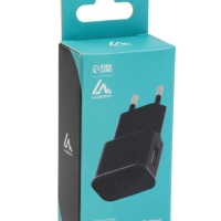 Сетевое зарядное устройство Luazon LN-100AC, 1 USB, 1 А, чёрное