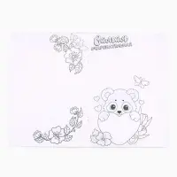 Блокнот раскраска А5, 8 страниц &laquo;Панда. 8 марта&raquo;