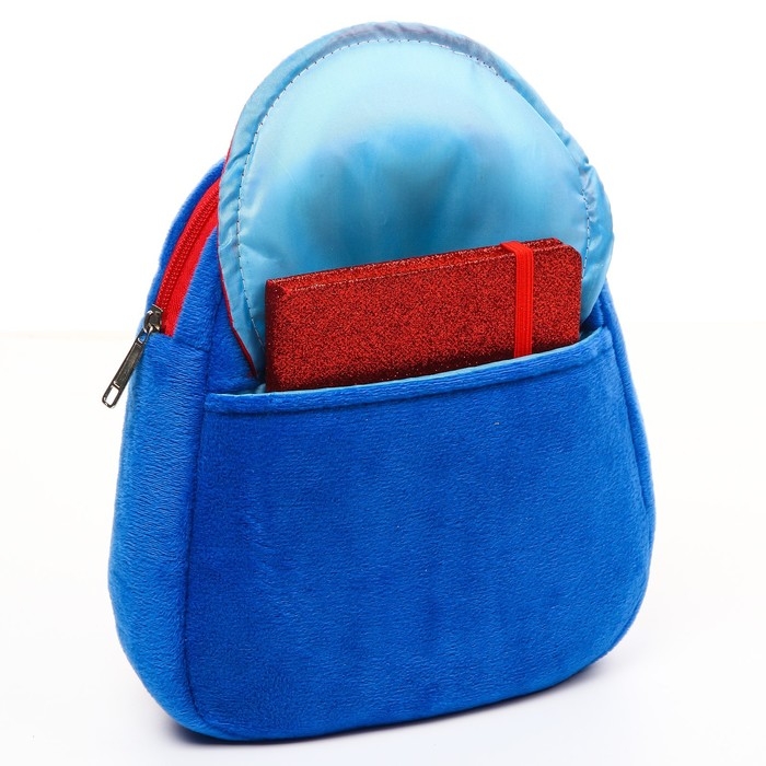 Рюкзак для мальчика плюшевый, на молнии, с карманом, 19 х 22 см "Спайдер-мен", Человек-паук