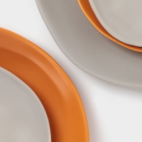 Тарелка Magistro "Potter" 18см 17,5х17,7х2,5 цвет оранжевый