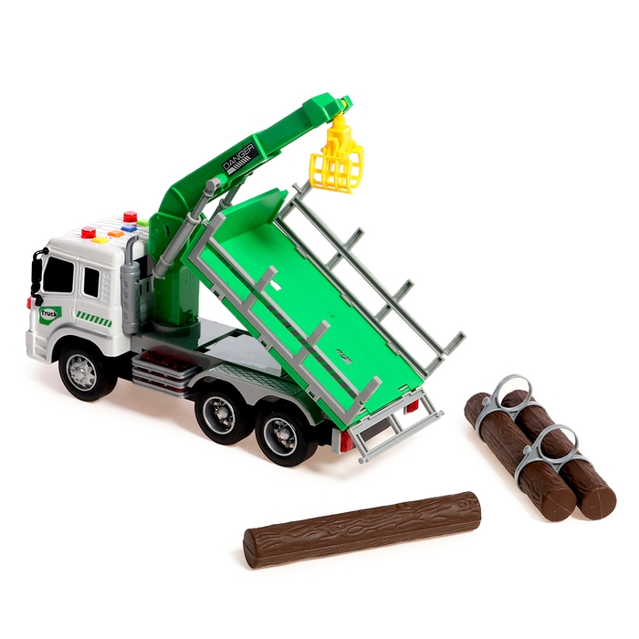 Грузовик &laquo;Лесовоз&raquo;, инерция, 1:16, световые и звуковые эффекты