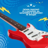 Игрушка музыкальная &laquo;Супергитара&raquo;, звуковые эффекты, цвет красный