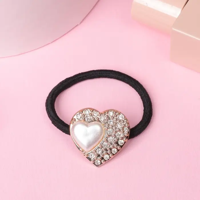 Резинка для волос "Мэйбл" сердце, 5 см