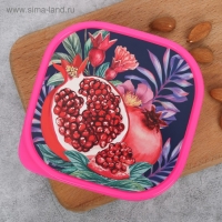 Ланч-бокс квадратный &laquo;Гранат&raquo;, 700 мл