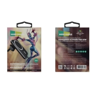 Беспроводное автомобильное зарядное устройство More choice AW12S, 15В, Type-C, 1 м, черный Беспроводное автомобильное зарядное устройство More choice AW12S, 15В, Type-C, 1 м, черный