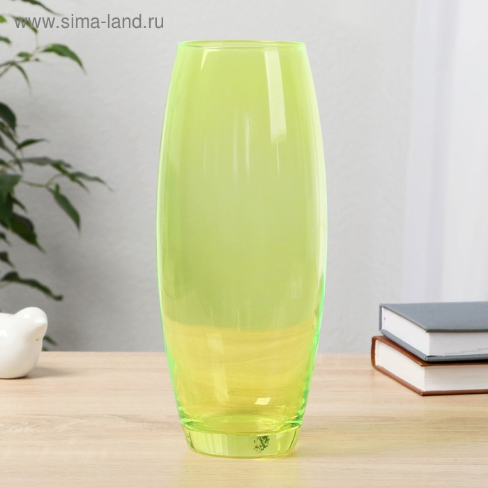 Ваза Ваза "Радуга G" лимонная d-8см, 11х26см