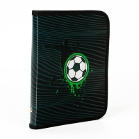 Папка для тетрадей А5 на молнии вокруг пластик ПМ-А5-04 мал &laquo;1 сентября: Футбол&raquo;